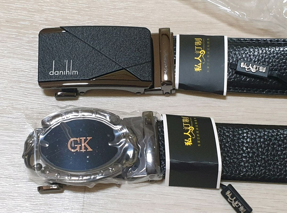 부드러운 가죽 반자동 벨트--3