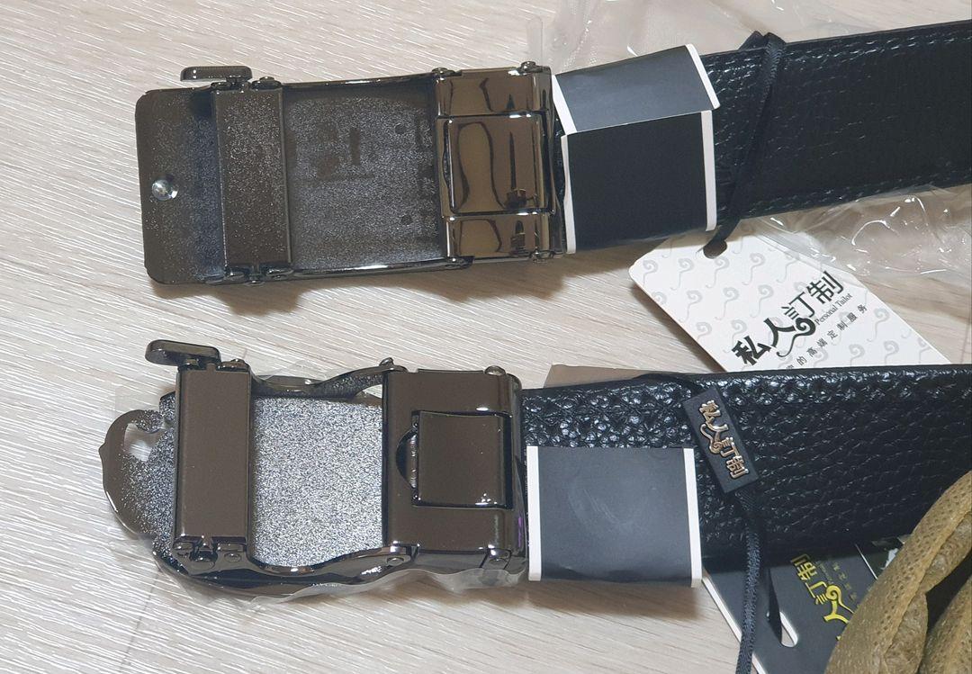 부드러운 가죽 반자동 벨트--7