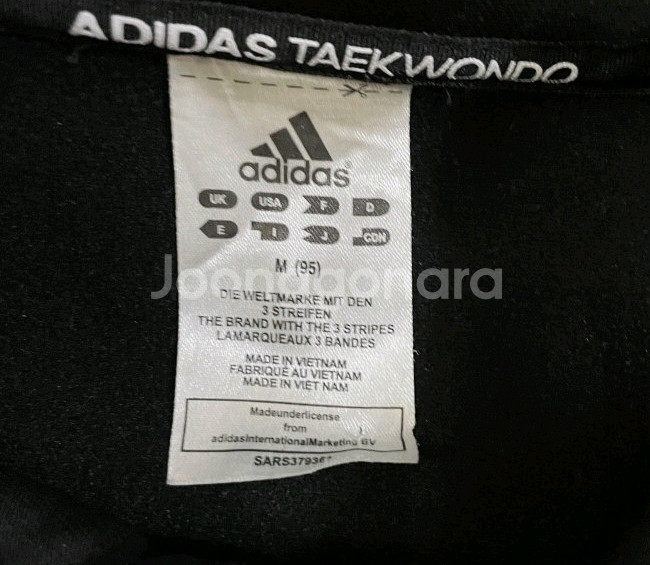 아디다스 블랙 검흰 트랙탑 져지집업 100/L--3