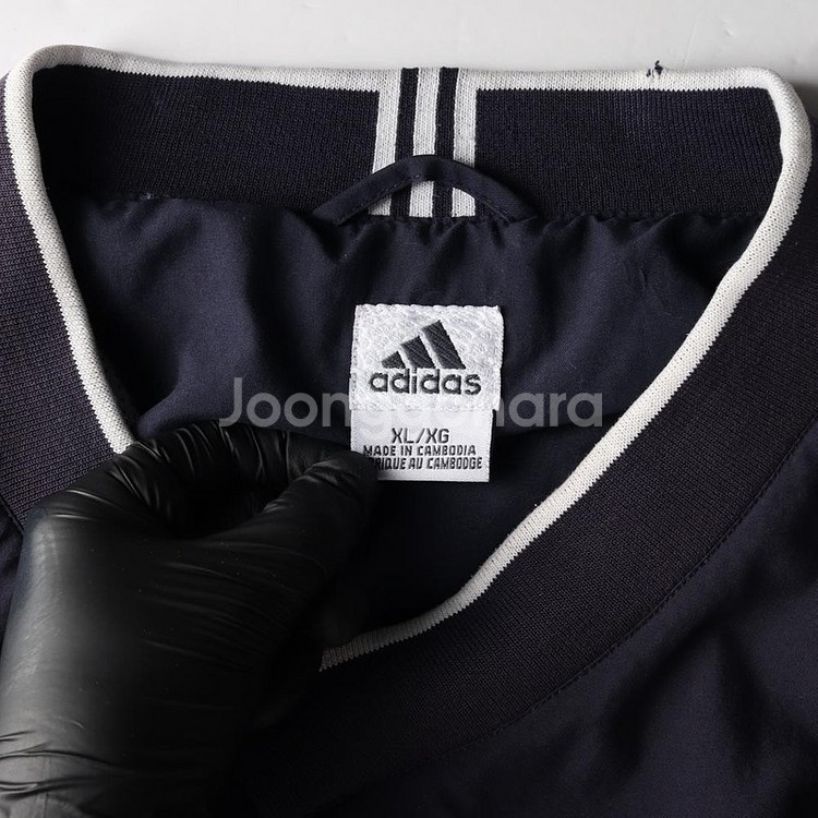 ADIDAS 아디다스 블랙 웜업 (XL)--4
