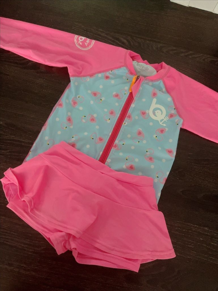 bay b 아동 여아 래쉬가드 수영복 M XL--4