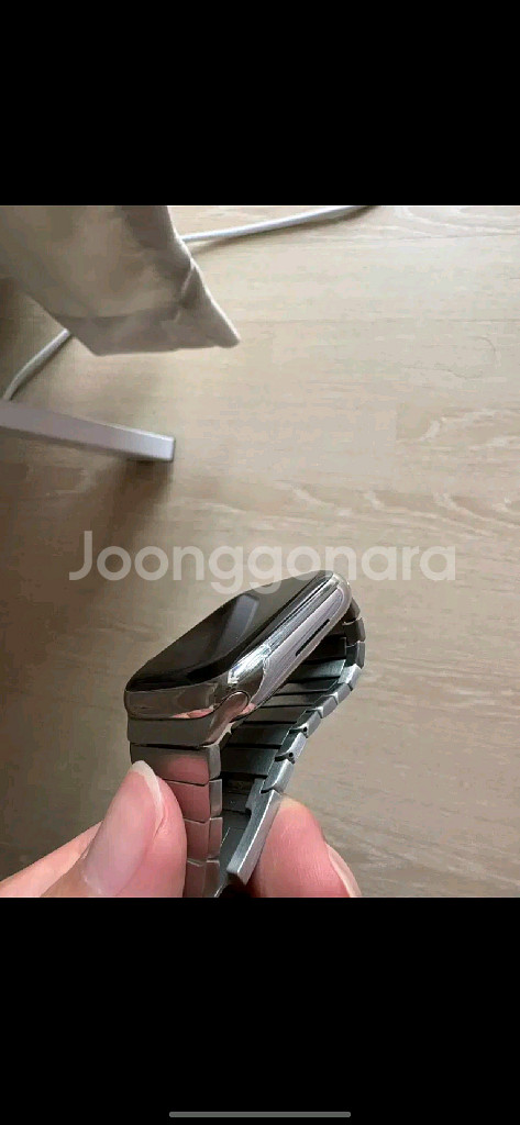 애플워치9 스테인리스 실버 45mm--2