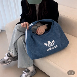 아디다스 데님 숄더백