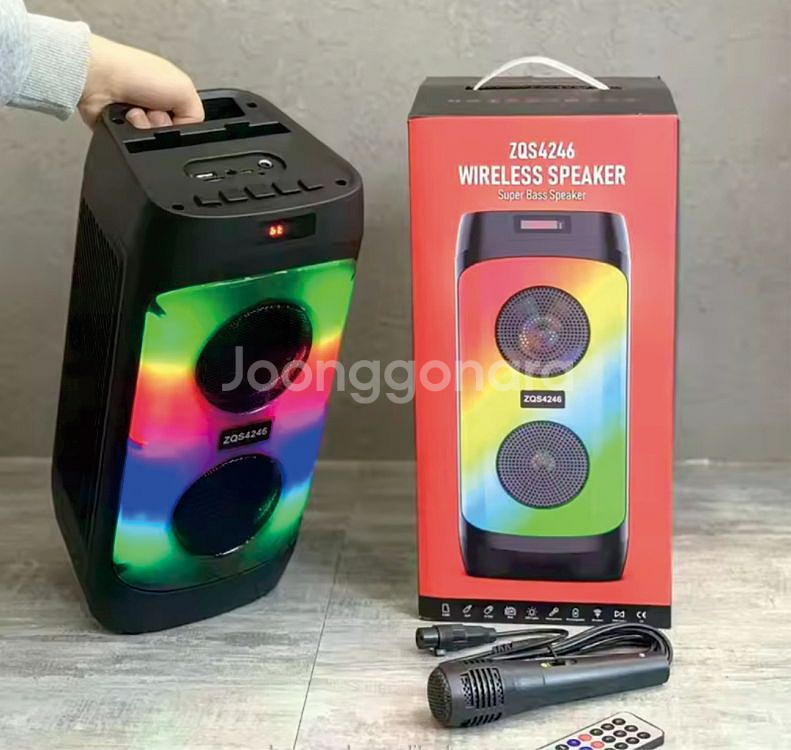 여행용 노래방 블루투스 스피커 ZQS-4246--0