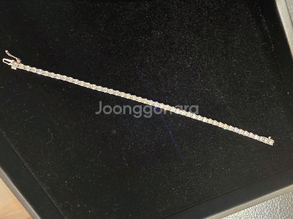 14k 랩다이아 1부테니스 팔찌 새상품--3