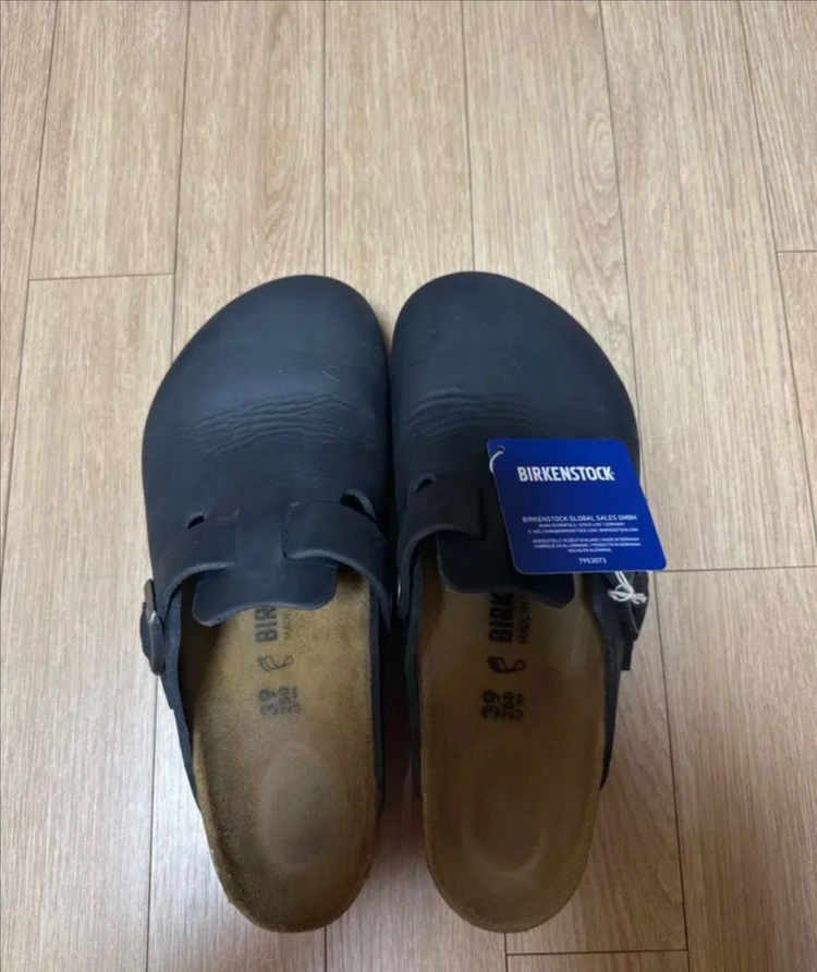 버켄스탁 보스턴 오일드 레더 블랙 레귤러 이미지