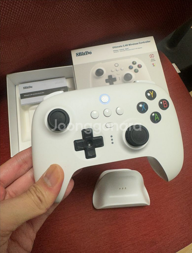 8BitDo 얼티메이트 2.4G 무선 컨트롤러 화이트--1