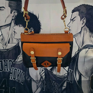 레트로 핸드메이드 소가죽 오토바이 숄더