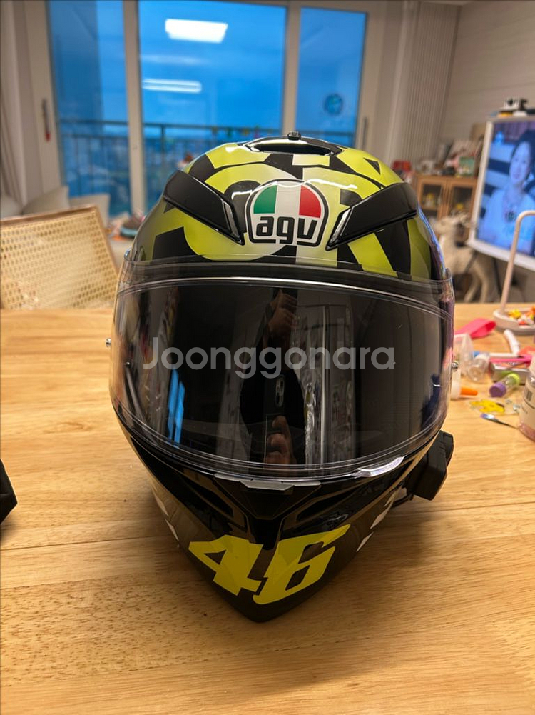 AGV K3헬멧 탑미사노 L(앱코블투장착됨) 팝니다.--1