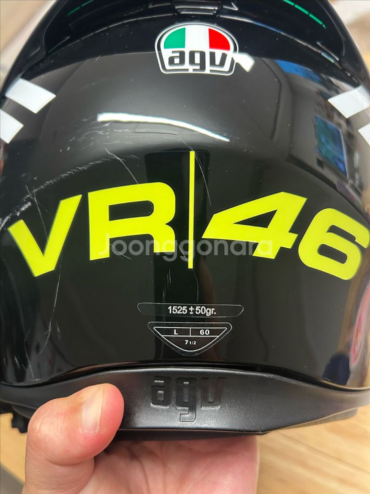 AGV K3헬멧 탑미사노 L(앱코블투장착됨) 팝니다.--5