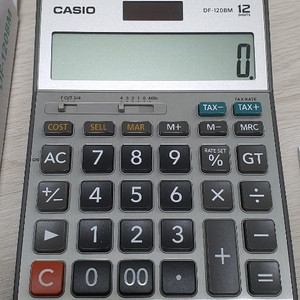 (미사용) 카시오 계산기 DF-120BM