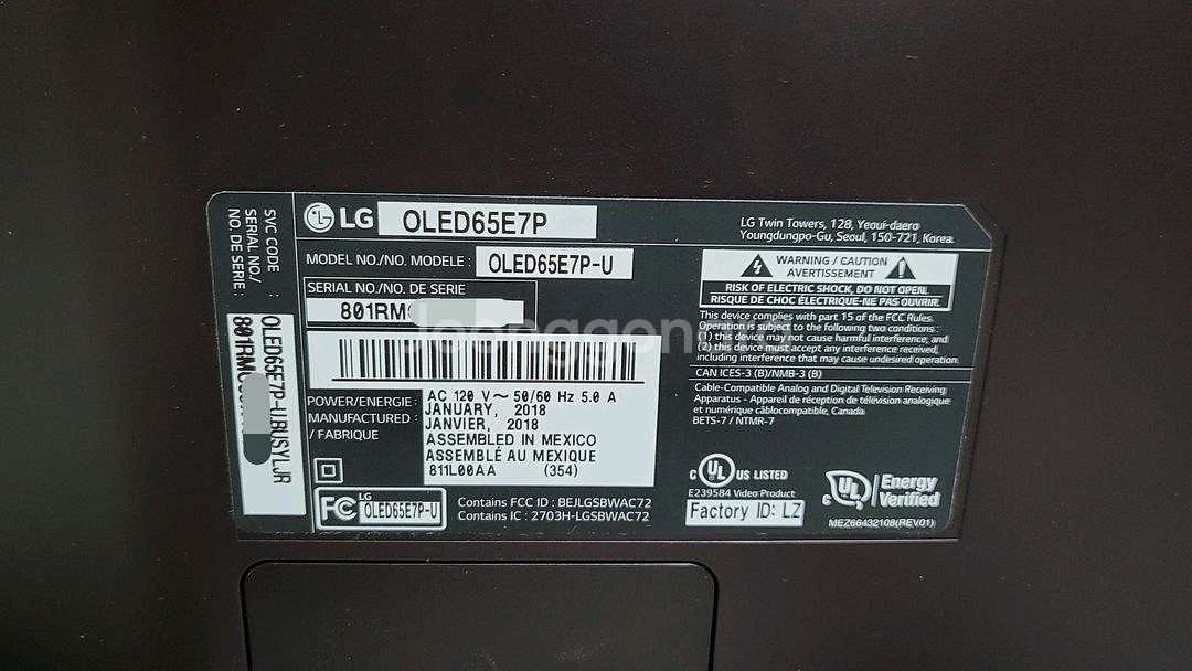 LG 65인치 스마트 OLED TV 부품용 가격으로 팝--9
