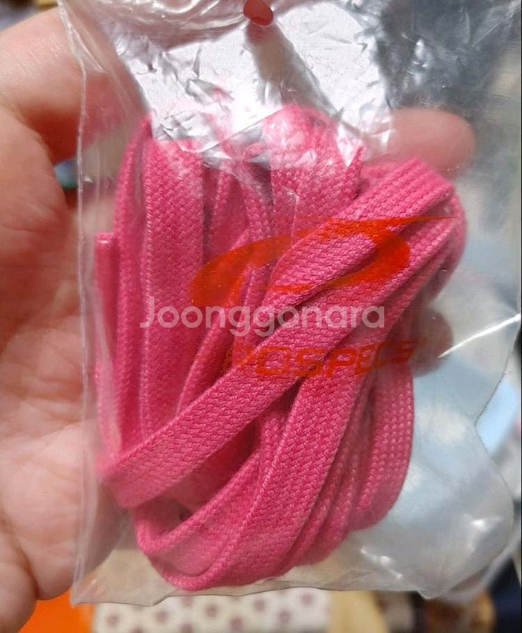 프로스펙스 핑크색 신발끈 새상품--0