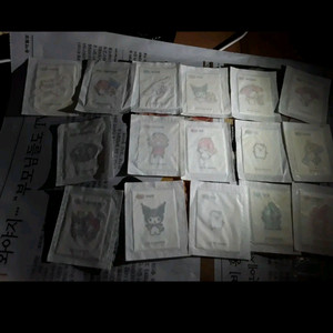 산리오 빤짝이 개봉 , 햄버거 샌드위치 미개봉 판매해요