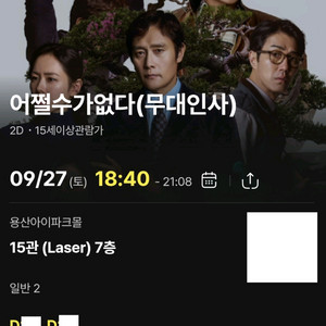 어쩔수가 없다 무대인사