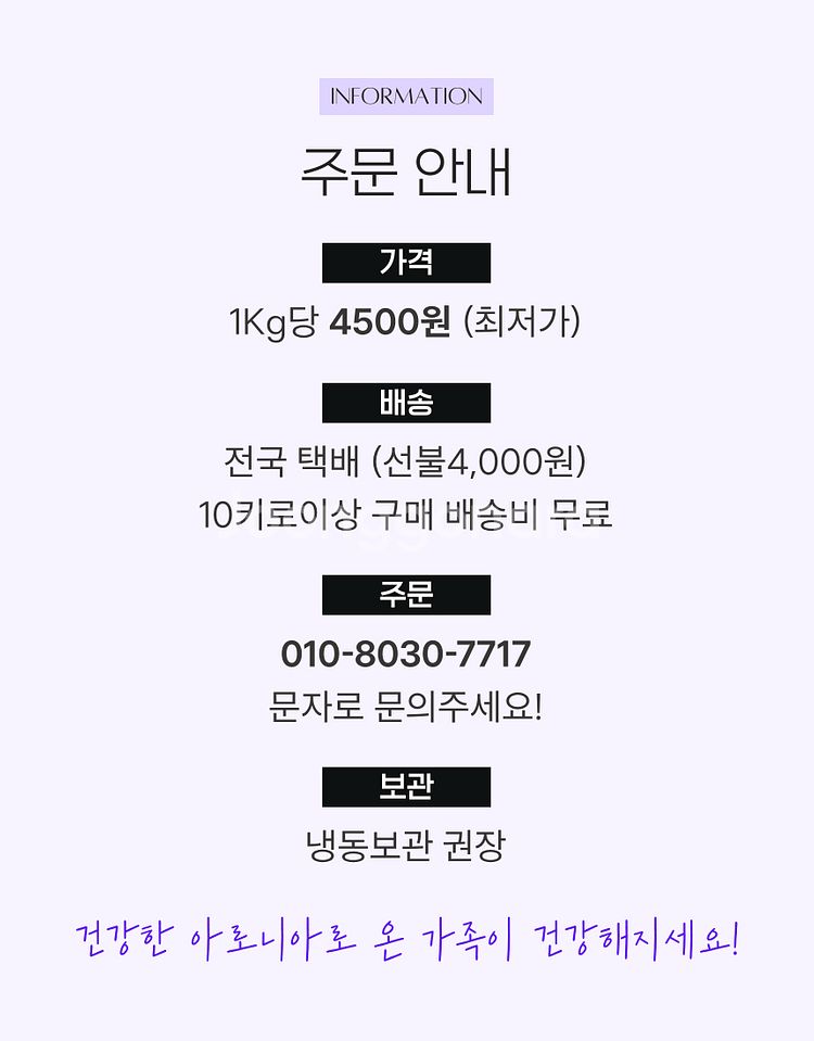 아로니아생과 1키로단위/대용량10kg~50kg판매--7