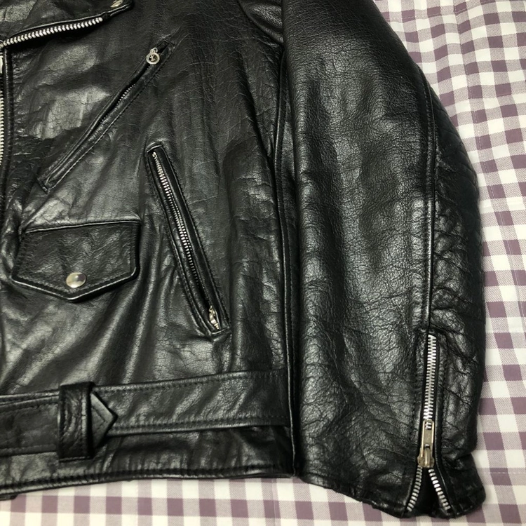 80s USA SEARS 시어스 소가죽 라이더 자켓 M 이미지