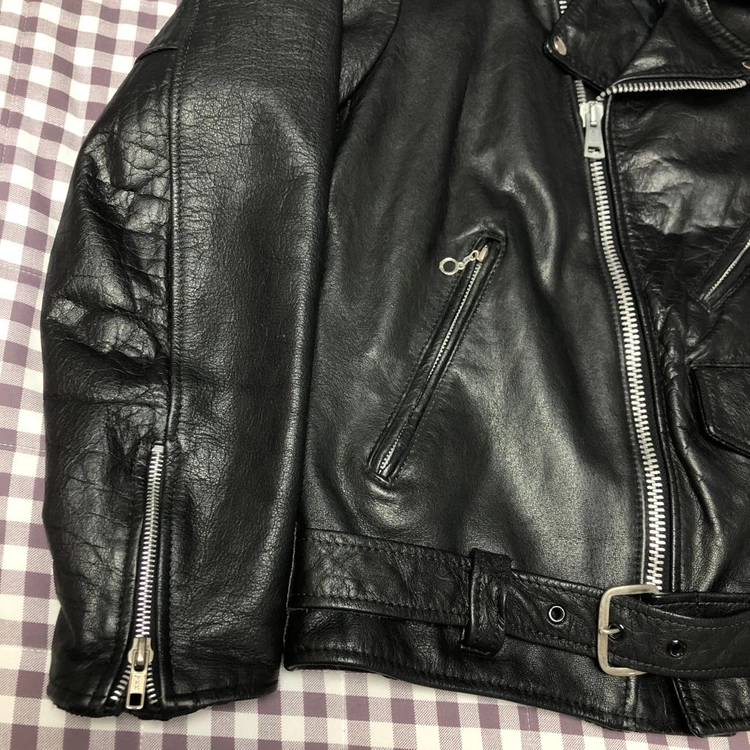 80s USA SEARS 시어스 소가죽 라이더 자켓 M 이미지