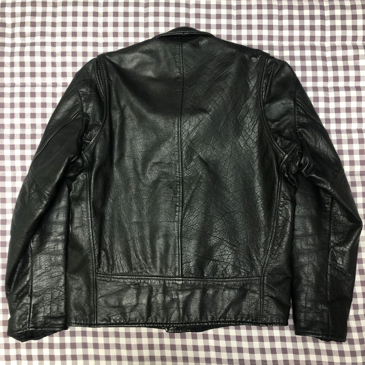 80s USA SEARS 시어스 소가죽 라이더 자켓 M 이미지
