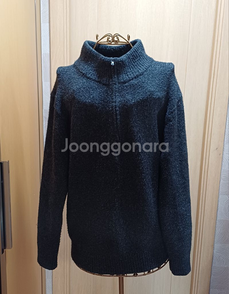 일본 유니클로 하프집업 니트 L size--0
