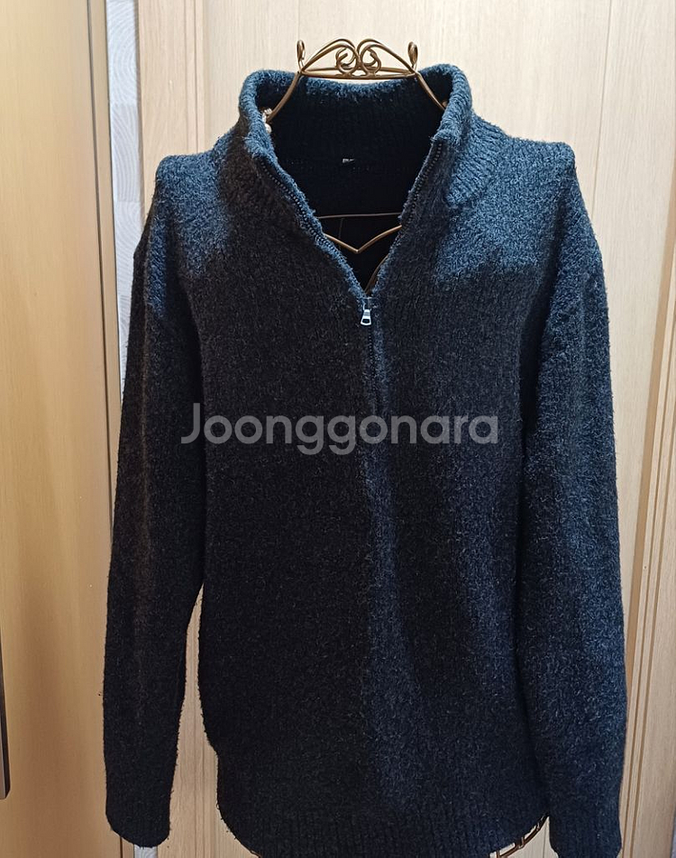 일본 유니클로 하프집업 니트 L size--1