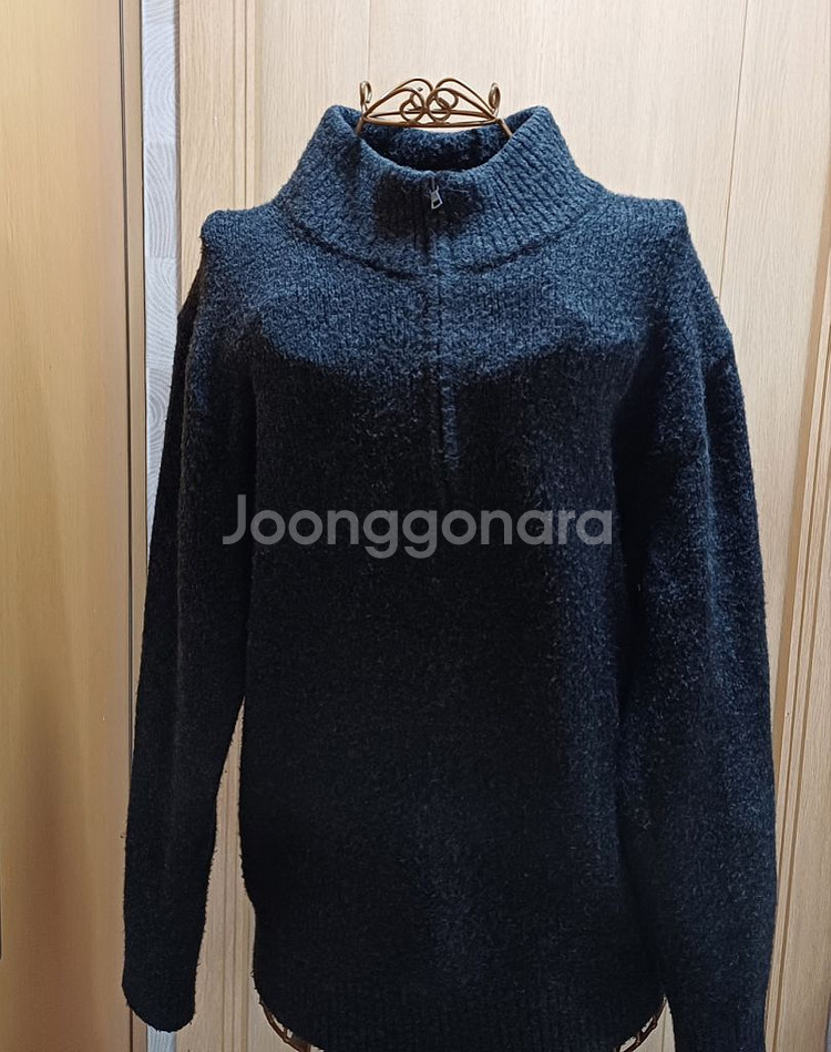 일본 유니클로 하프집업 니트 L size--2