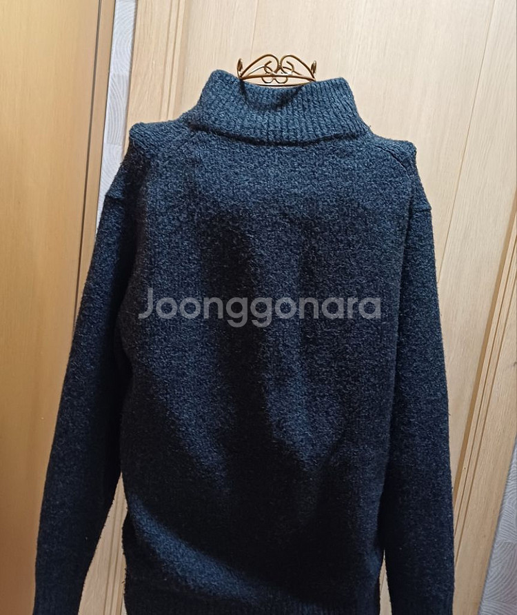 일본 유니클로 하프집업 니트 L size--3