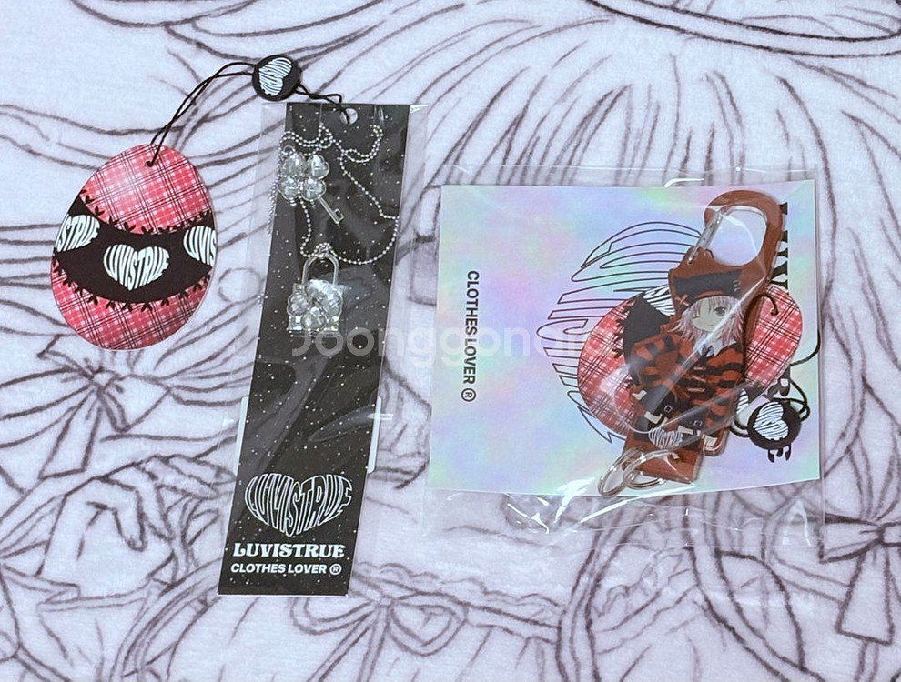 (예약)러브이즈트루 캐릭캐릭체인지 목걸이 아무 카라비너--0