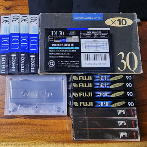 maxell, FUJI 등 크롬,노멀 공테이프 신품일괄