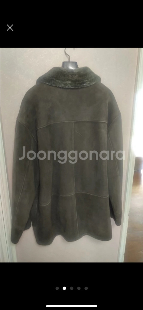 런던포그 남성 양가죽 무스탕 자켓--1