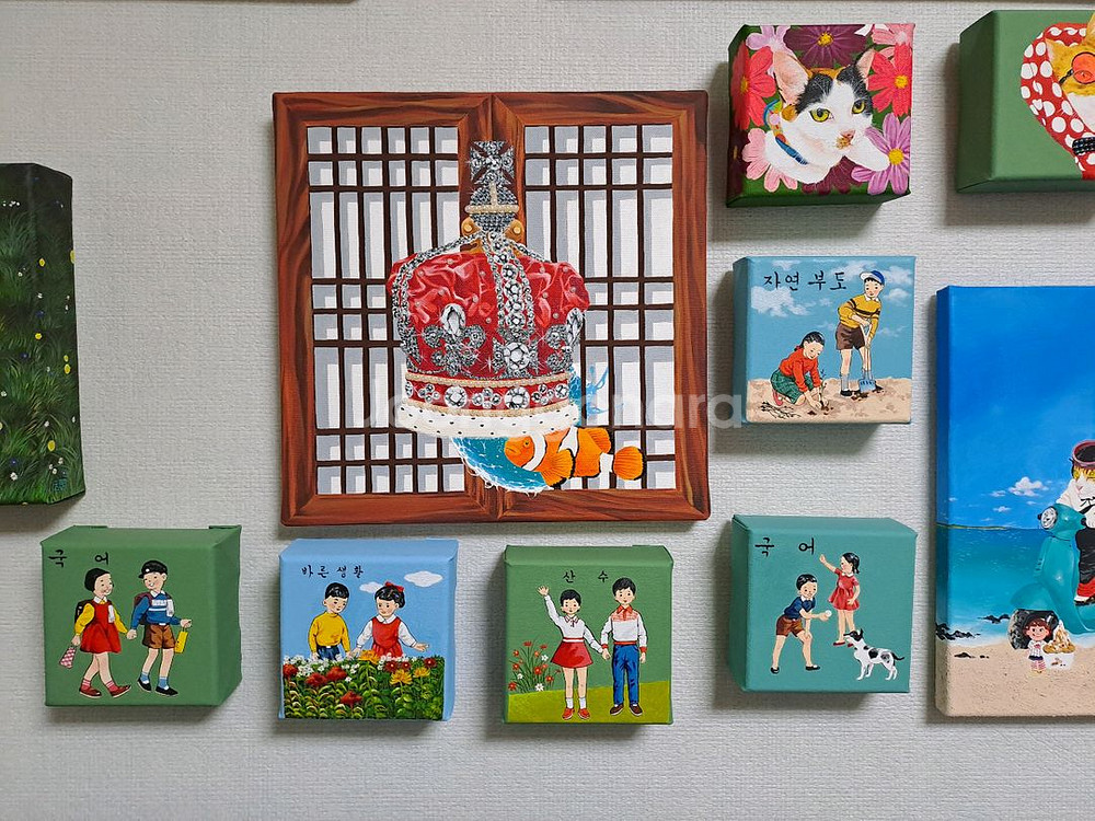 (개당가격입니다)철수와영희 교과서 아크릴 그림액자입니다--4