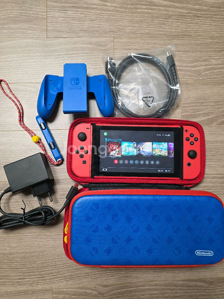 닌텐도스위치 마리오 레드X블루 세트--0