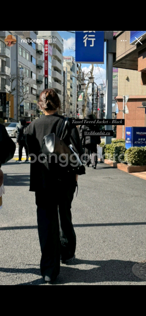 리본빛 트위드 자켓 Tassel Tweed Jacket--6