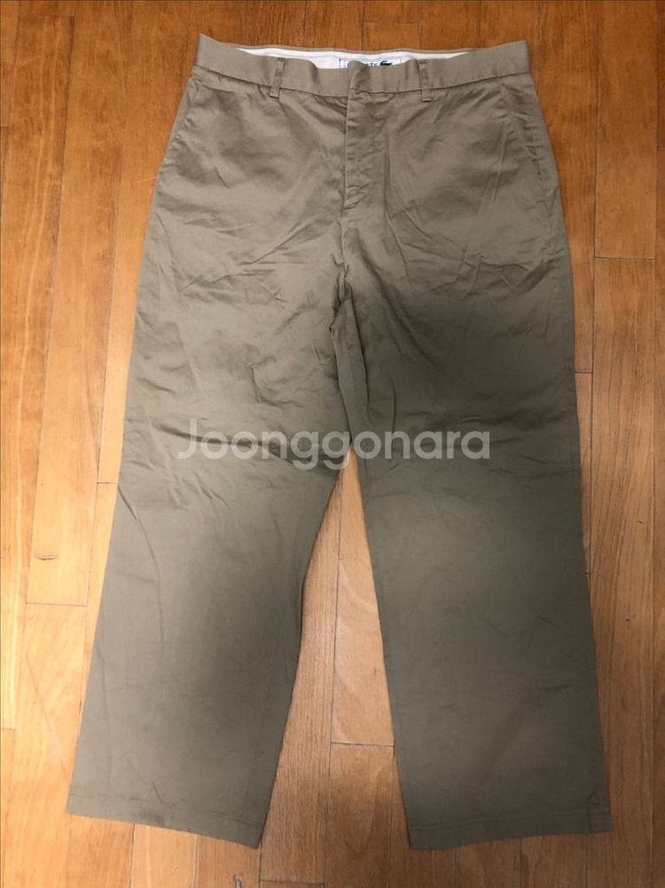 라코스테 릴렉스핏 치노팬츠 면바지 베이지 33--0
