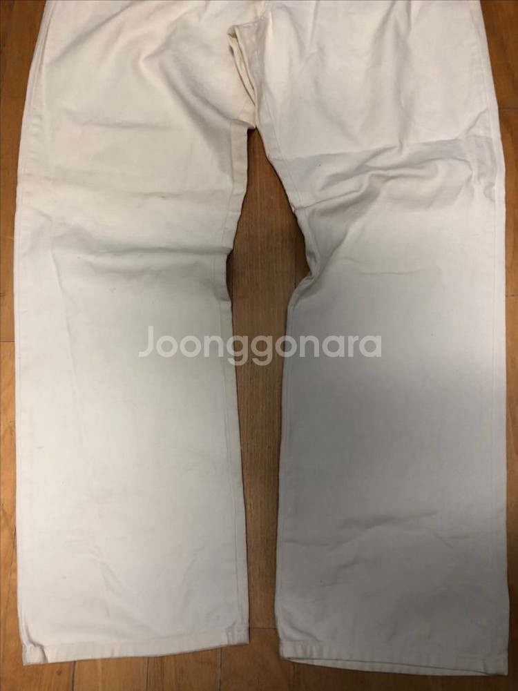 타미힐피거 화이트 코튼팬츠 면바지 컴포트핏 34--4