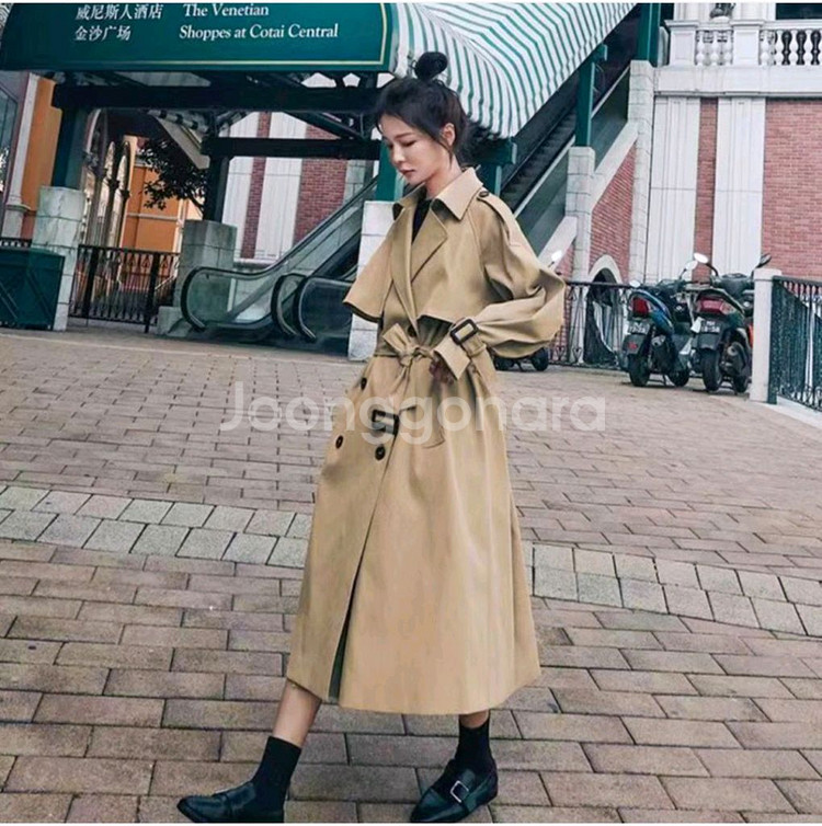 1+1 트렌치 코트 캐주얼 정장 가을코트--0