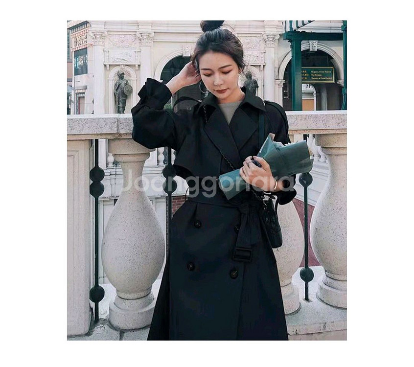 1+1 트렌치 코트 캐주얼 정장 가을코트--3
