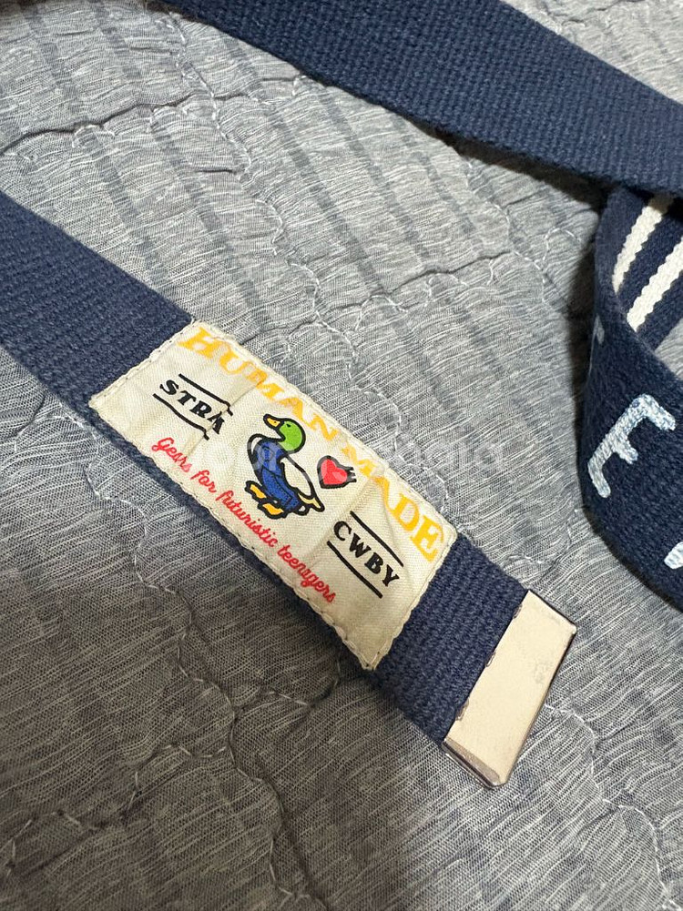 휴먼메이드 웹 벨트 네이비--3