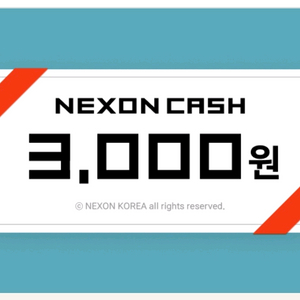 넥슨캐시 3000원권 2500원에판매합니다