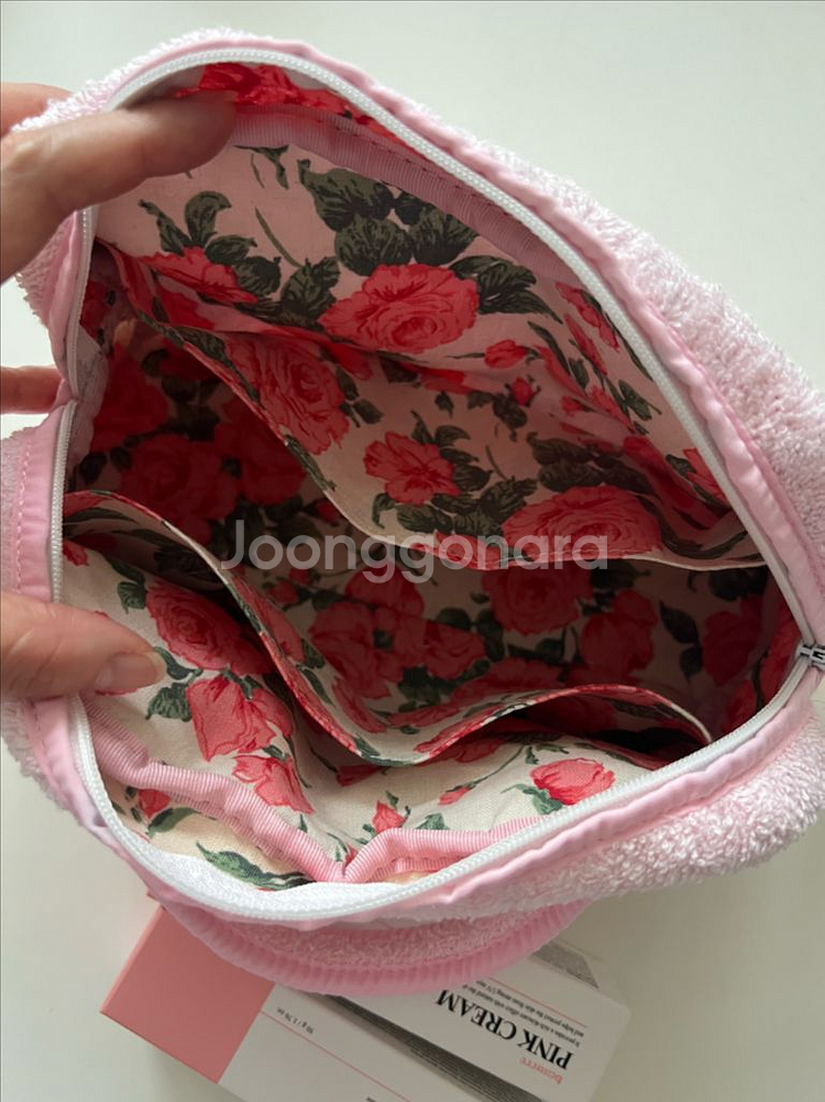 뷰뤼 페페윤윤 핑크크림 2개 핑크파우치백--3