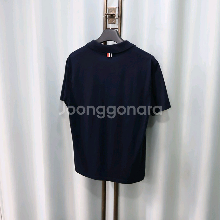 톰브라운 삼선탭 네이비 폴로 남성 반팔티셔츠 4/100--5