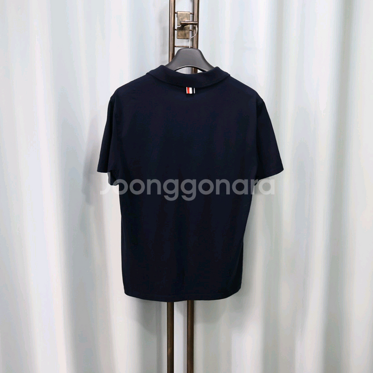 톰브라운 삼선탭 네이비 폴로 남성 반팔티셔츠 4/100--6