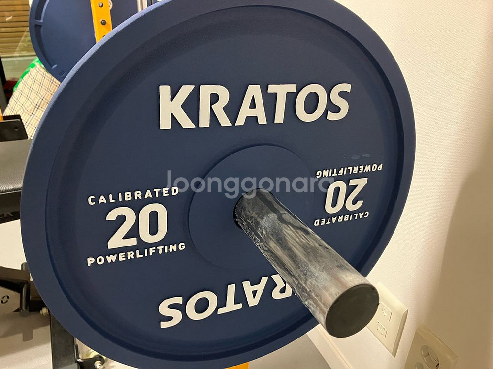 크라토스 파워리프팅 주물원판 20kg x 2 판매합니다--0