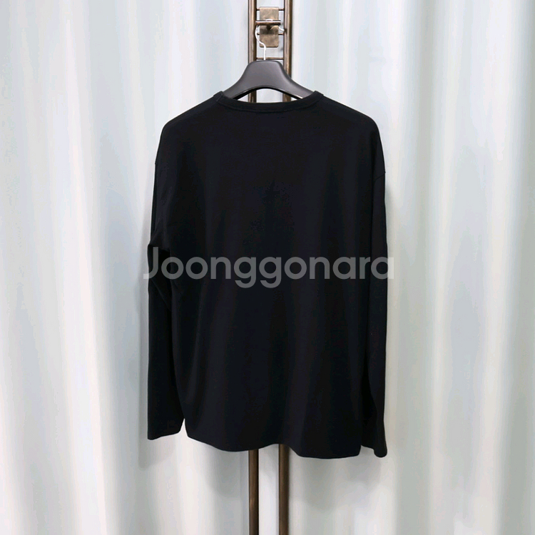 메종키츠네 폭스헤드 롱 슬리브 블랙 긴발티셔츠 XL--4