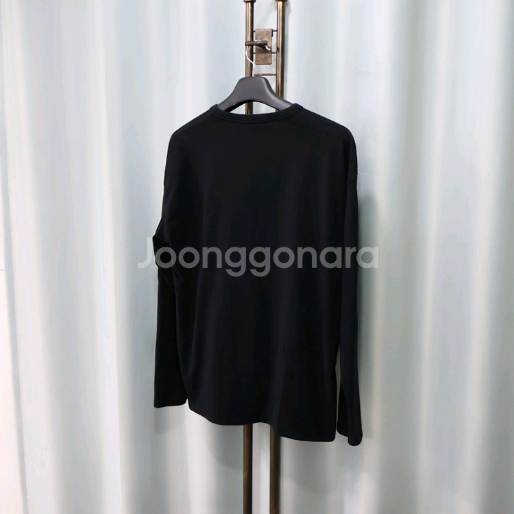 메종키츠네 폭스헤드 롱 슬리브 블랙 긴발티셔츠 XL--5