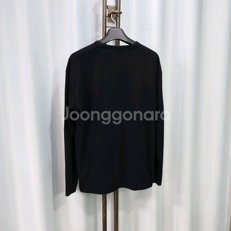 메종키츠네 폭스헤드 롱 슬리브 블랙 긴발티셔츠 XL--6
