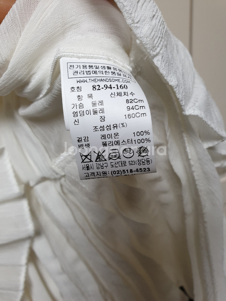 타임 씨쓰루 플리츠 탑--5