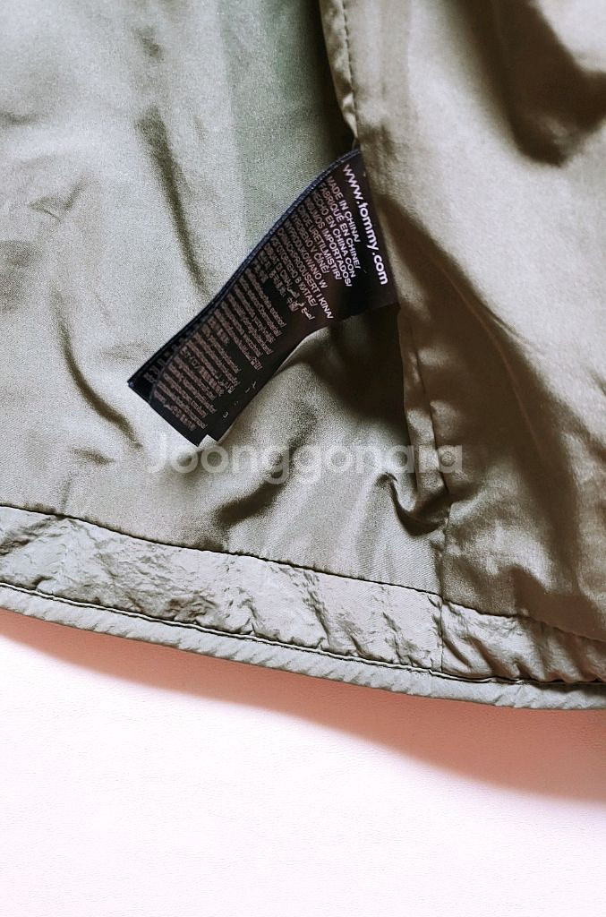 [XL] 타미힐피거 경량 패딩점퍼 카키523--5