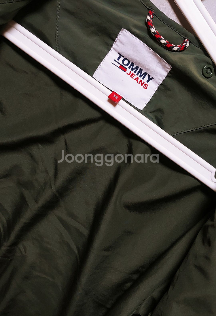 [XL] 타미힐피거 경량 패딩점퍼 카키523--3
