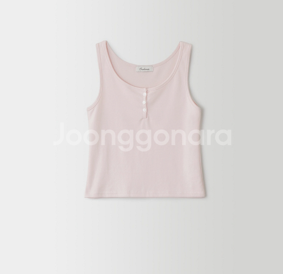 button sleeveless 핑크--0